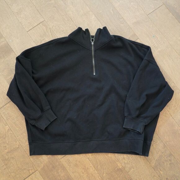 Athleta Forever Fleece 1/2‎ Zip High Hip Sweatshirt Size 3X - Picture 3 of 9